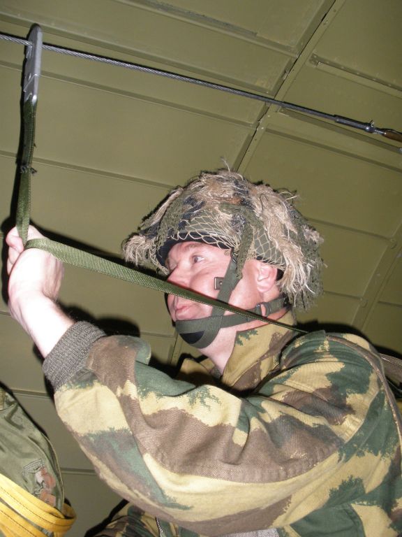 PT was gifted an air experience seat by Pathfinder (for being a wounded war hero), and he filmed Pete's stick exiting Drag-em-Oot (Pete at No.10). Wasn't as good as it might have been, the jumper 3 ahead of Pete stuttered in the door, ...should have been a lot faster !